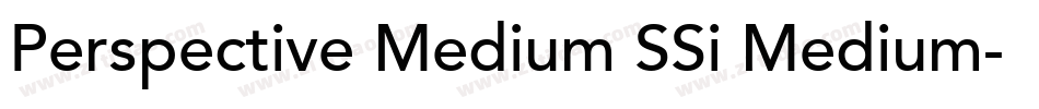 Perspective Medium SSi Medium字体转换